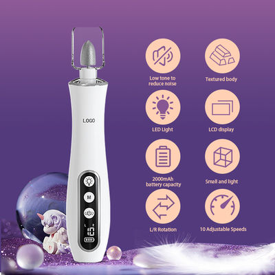 LED Display Electric Nail Polishing Machine Low Noise USB Charging Manicure Pedicure Nail File Set Electric Nail Drill