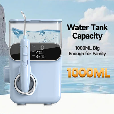 Family Water Flosser Big Capacity 1000ml IPX5 Oral Irrigator Rechargeable Tooth Clean Electric Counter Water Flosser